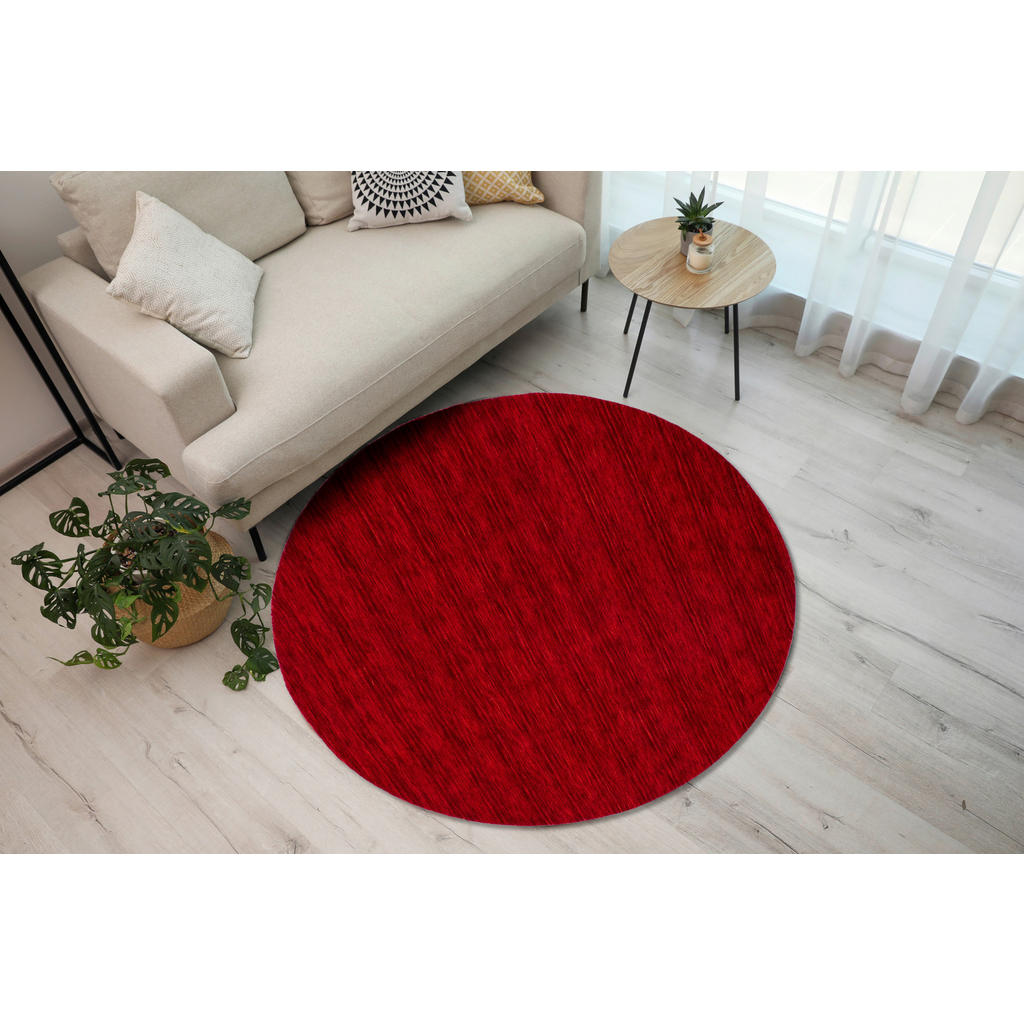 Thumbnail - Cazaris Wollteppich Katalog 01/2021 Indien, Rot, Dunkelrot, Hellrot, Weinrot, Textil, orientalisch, rund, für Fußbodenhe...