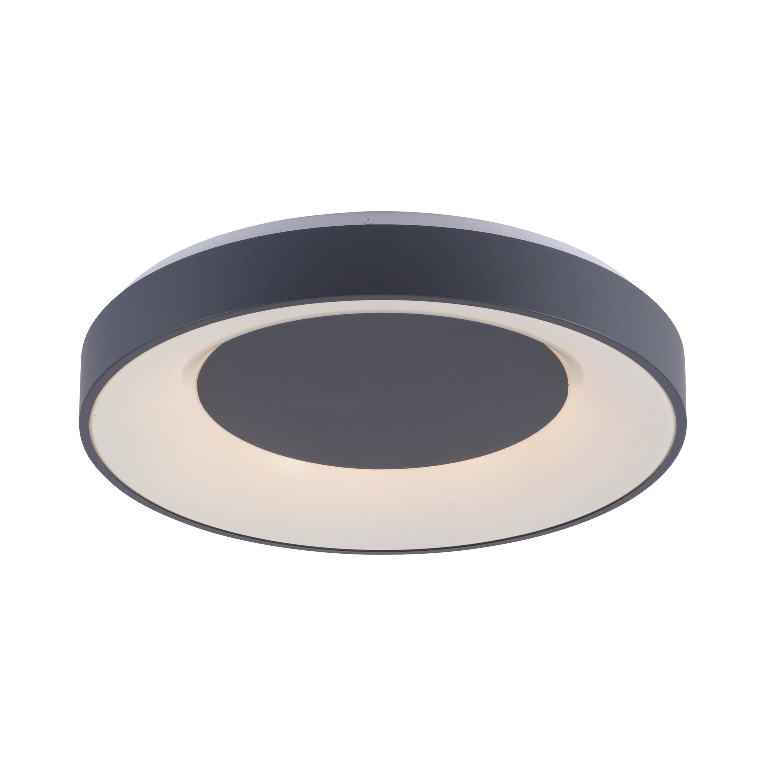 LED-DECKENLEUCHTE Lumismart  Smart 50/50/8,7 cm   - Anthrazit, Basics, Kunststoff/Metall (50/50/8,7cm) - Just Light