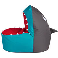 SITZSACK 260 l  - Anthrazit/Rot, Design, Textil (105/60/70cm)