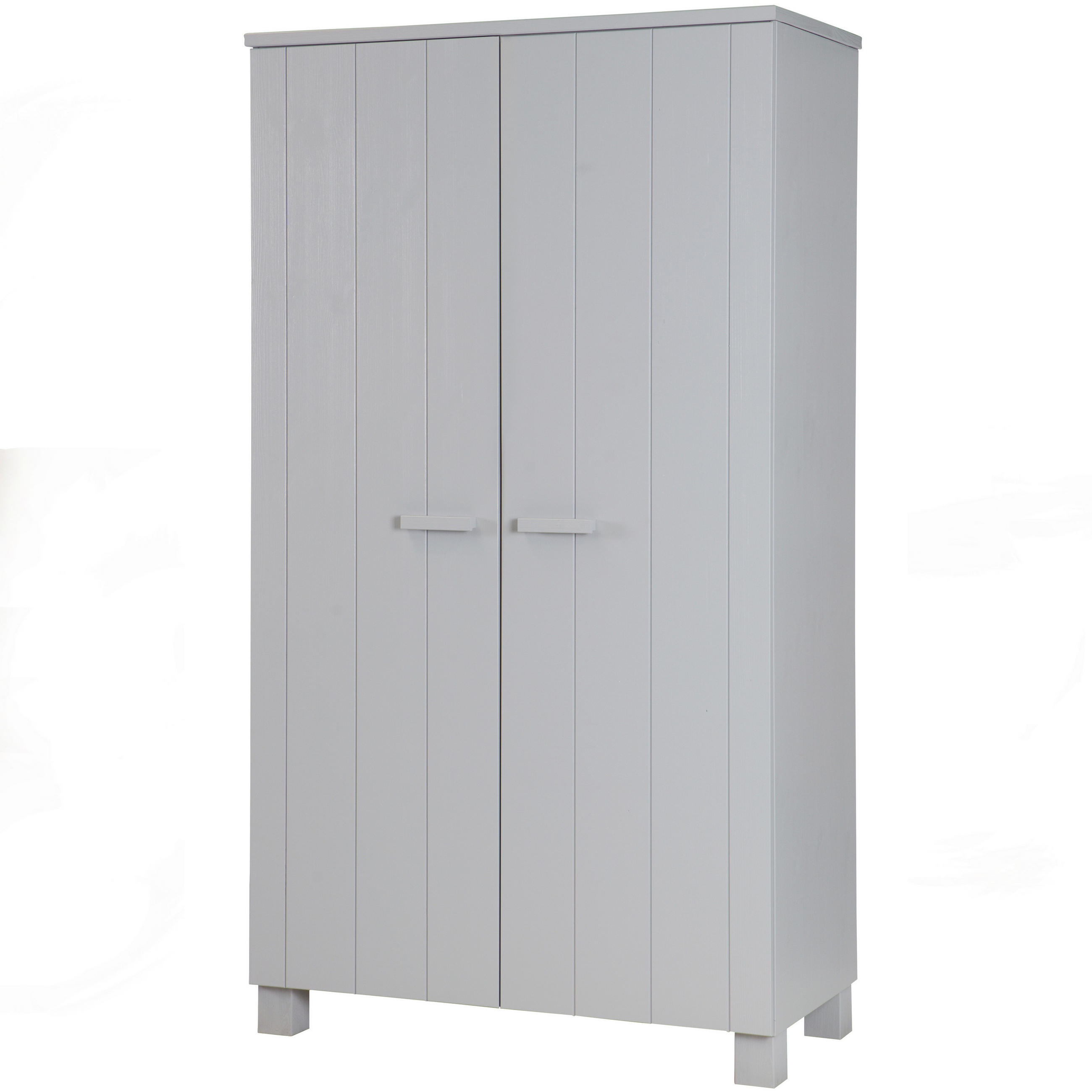 GARDEROBENSCHRANK Dennis  in 111/202/55 cm  - Grau, Design, Holz (111/202/55cm) - Livetastic