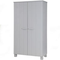 GARDEROBENSCHRANK Dennis  in 111/202/55 cm  - Grau, Design, Holz (111/202/55cm) - Livetastic