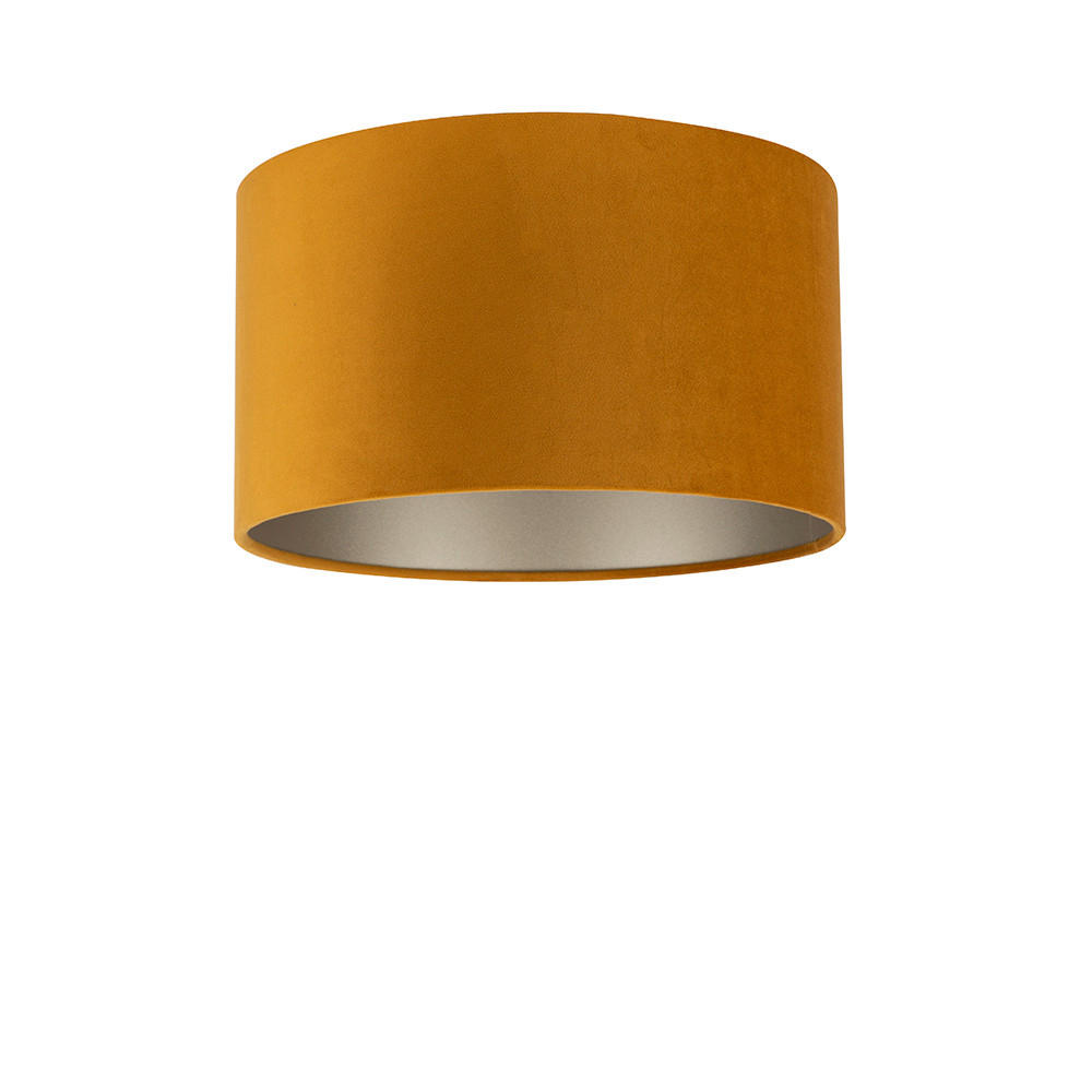 LEUCHTENSCHIRM  35 cm  - Bernsteinfarben, Basics, Textil/Metall (35cm)