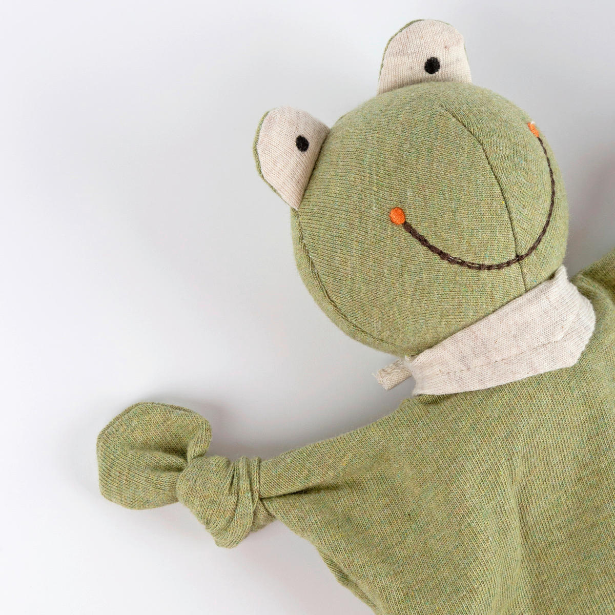 SCHMUSETUCH - Weiß/Olivgrün, Basics, Textil (18/14/8cm) - Sigikid