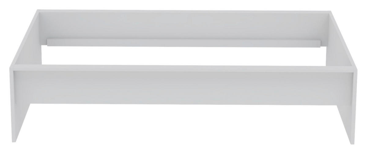 POSTEĽNÝ RÁM, 120/200 cm - biela, Konventionell, kompozitné drevo (120/200cm) - Hom`in
