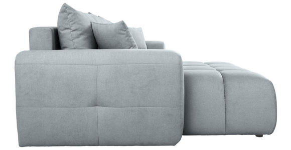 ECKSOFA  in Velours Grau  168/298 cm  - Schwarz/Grau, KONVENTIONELL, Kunststoff/Textil (168/298cm) - Carryhome