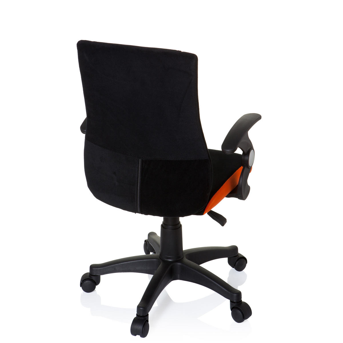 OTOČNÁ ŽIDLE PRO MLÁDEŽ, oranžová, černá - oranžová/černá, Basics, plast (50/87-97/40cm) - MID.YOU