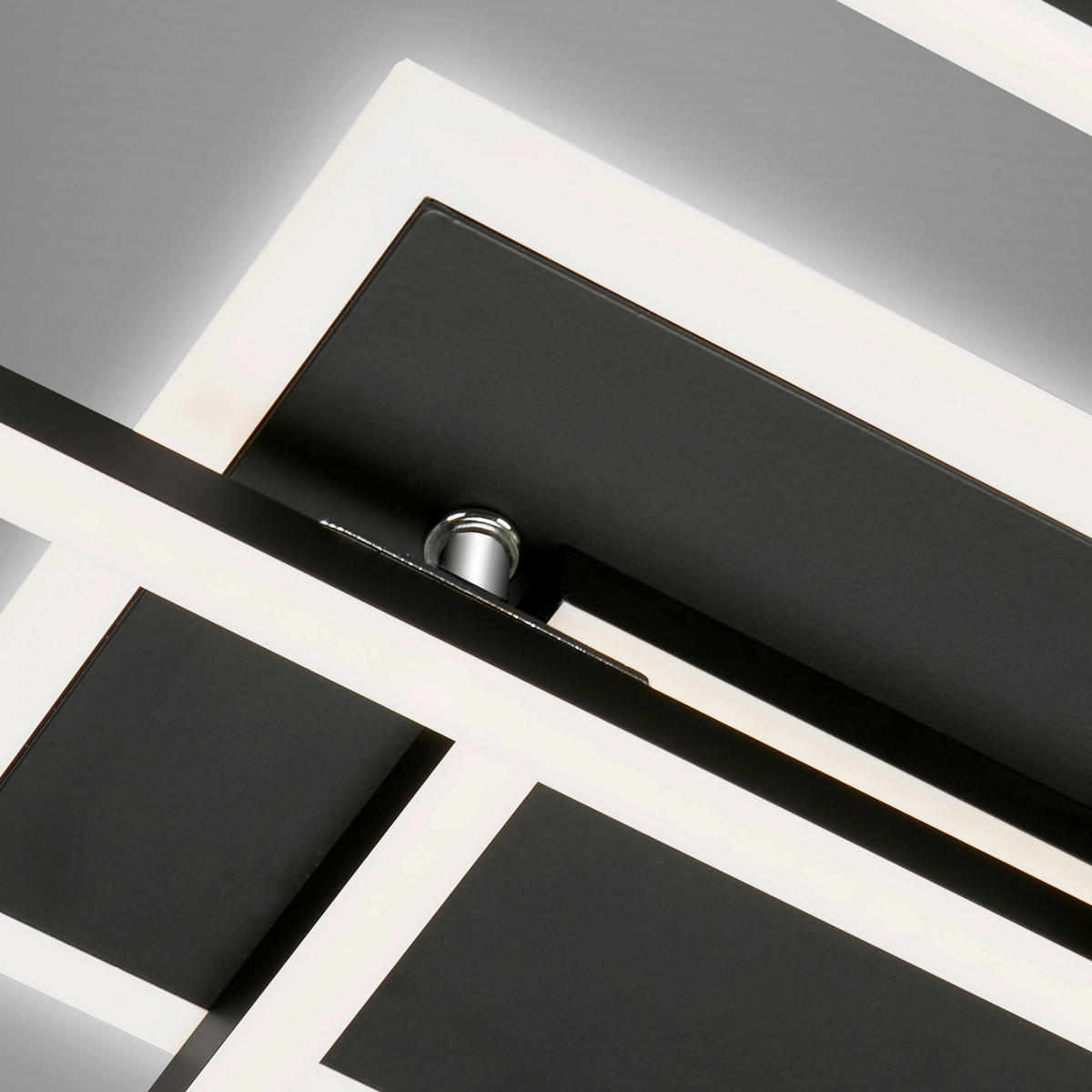 LED PLAFONJERA  - crna, Dizajnerski, metal/plastika (110/24,8/8cm)