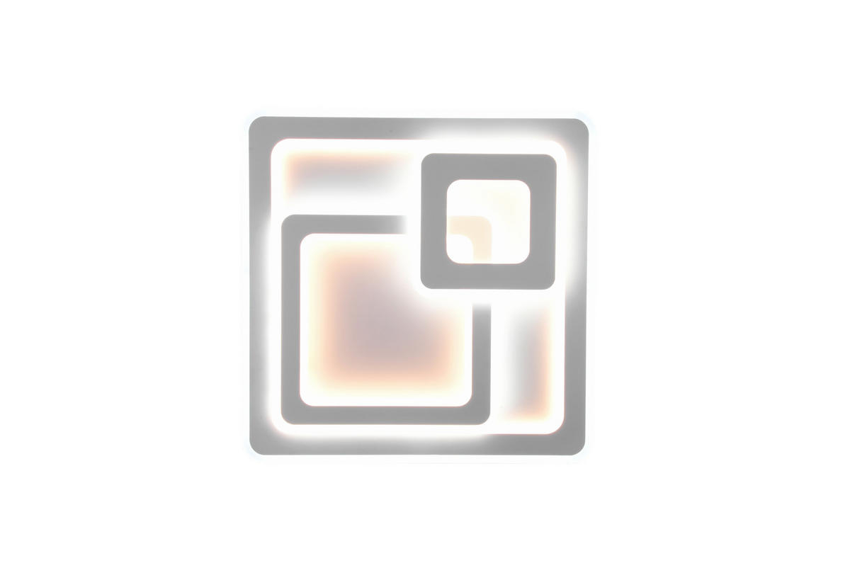 LED-DECKENLEUCHTE Mita   - Weiß, Design, Metall (51,5/7/51,5cm) - Trio Leuchten