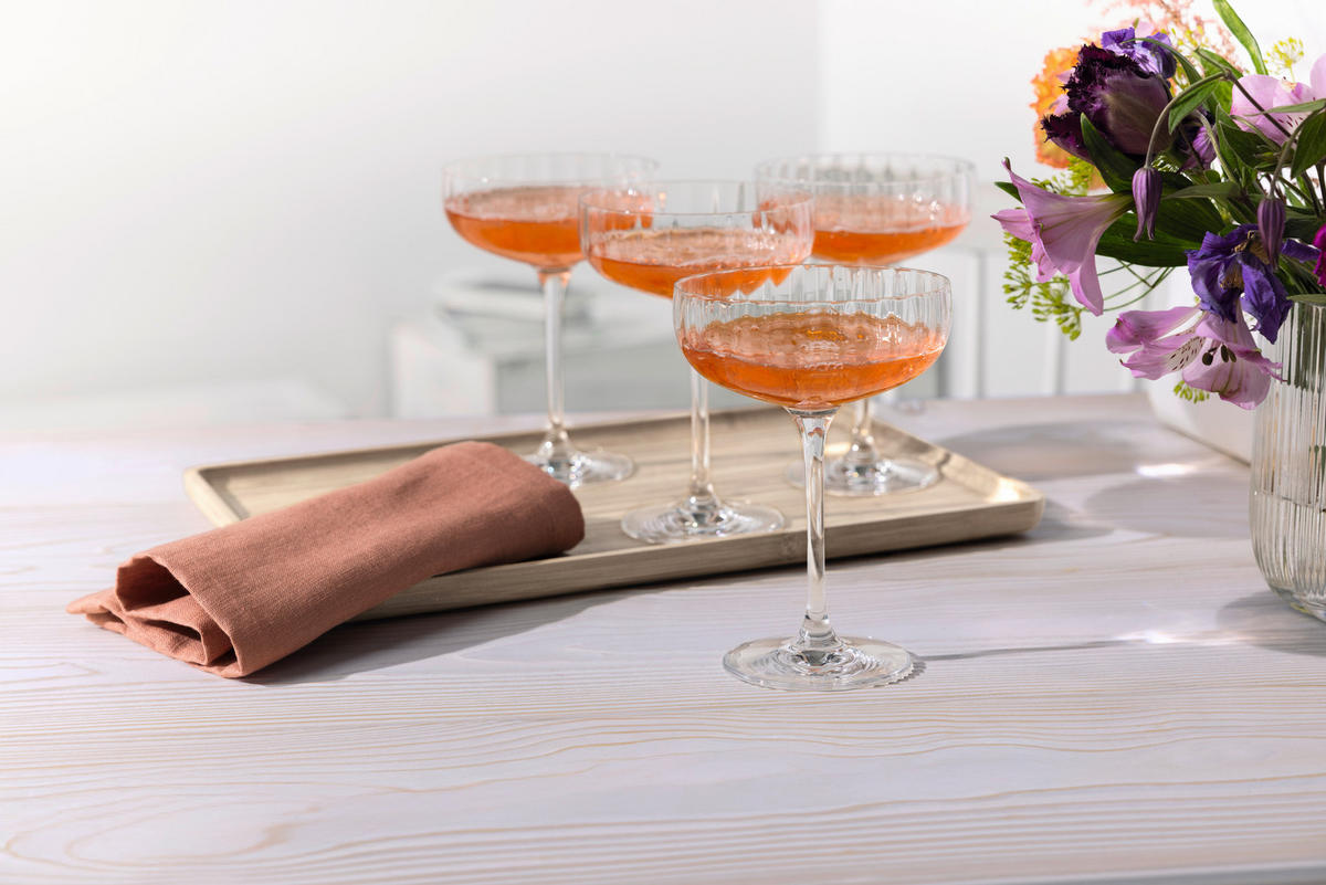 CHAMPAGNER-SET Rose Garden  - Klar, MODERN, Glas (11,5/11,5/16,6cm) - Villeroy & Boch
