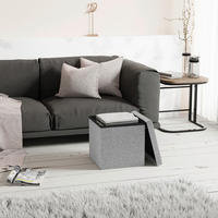 SITZBOX in Kunststoff, Holzwerkstoff Hellgrau  - Hellgrau, Basics, Holzwerkstoff/Kunststoff (38/38/38cm) - MID.YOU