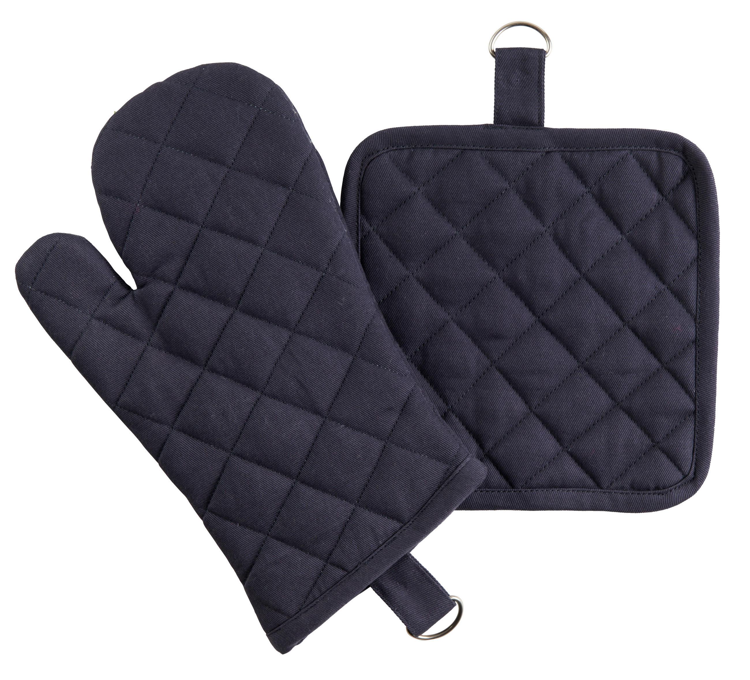 TOPFLAPPEN UND HANDSCHUH 2-teilig Anthrazit  - Anthrazit, Basics, Textil (20/20cm) - Novel