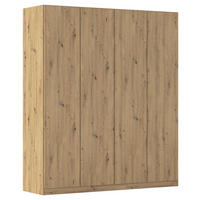 FALTTÜRENSCHRANK in Eiche Artisan  - Eiche Artisan, Holzwerkstoff (181/210/54cm) - Boxxx
