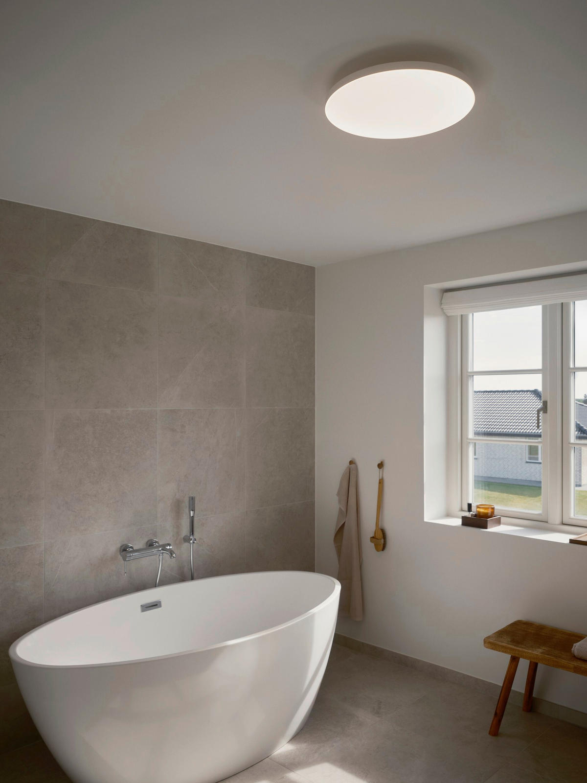 LED-DECKENLEUCHTE Serenova 41/6,5 cm  - Weiß, Design, Kunststoff (41/6,5cm) - Nordlux