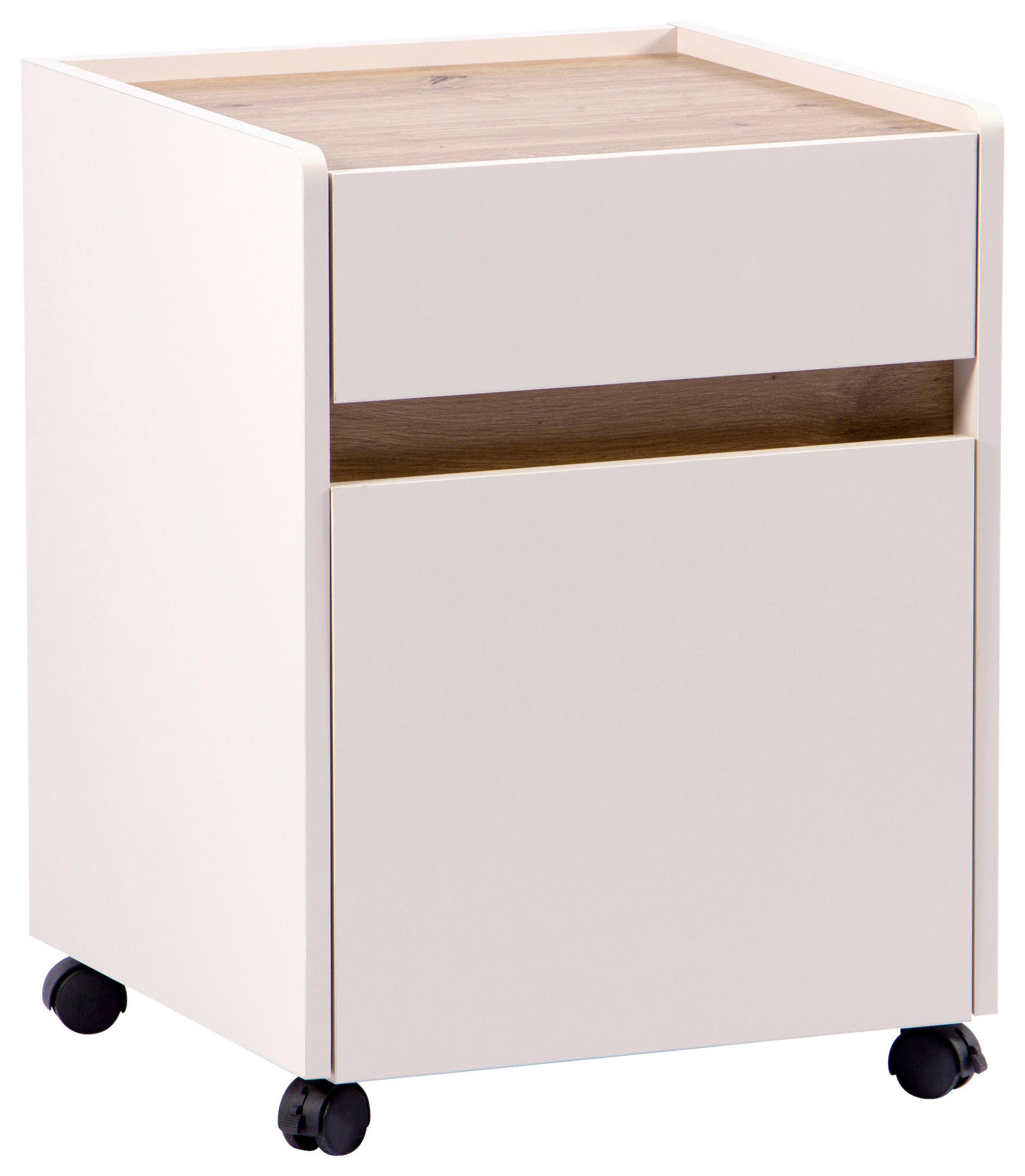 ROLLCONTAINER 43/57/43 cm  - Kaschmir/Eiche Artisan, MODERN, Holzwerkstoff/Kunststoff (43/57/43cm) - MID.YOU