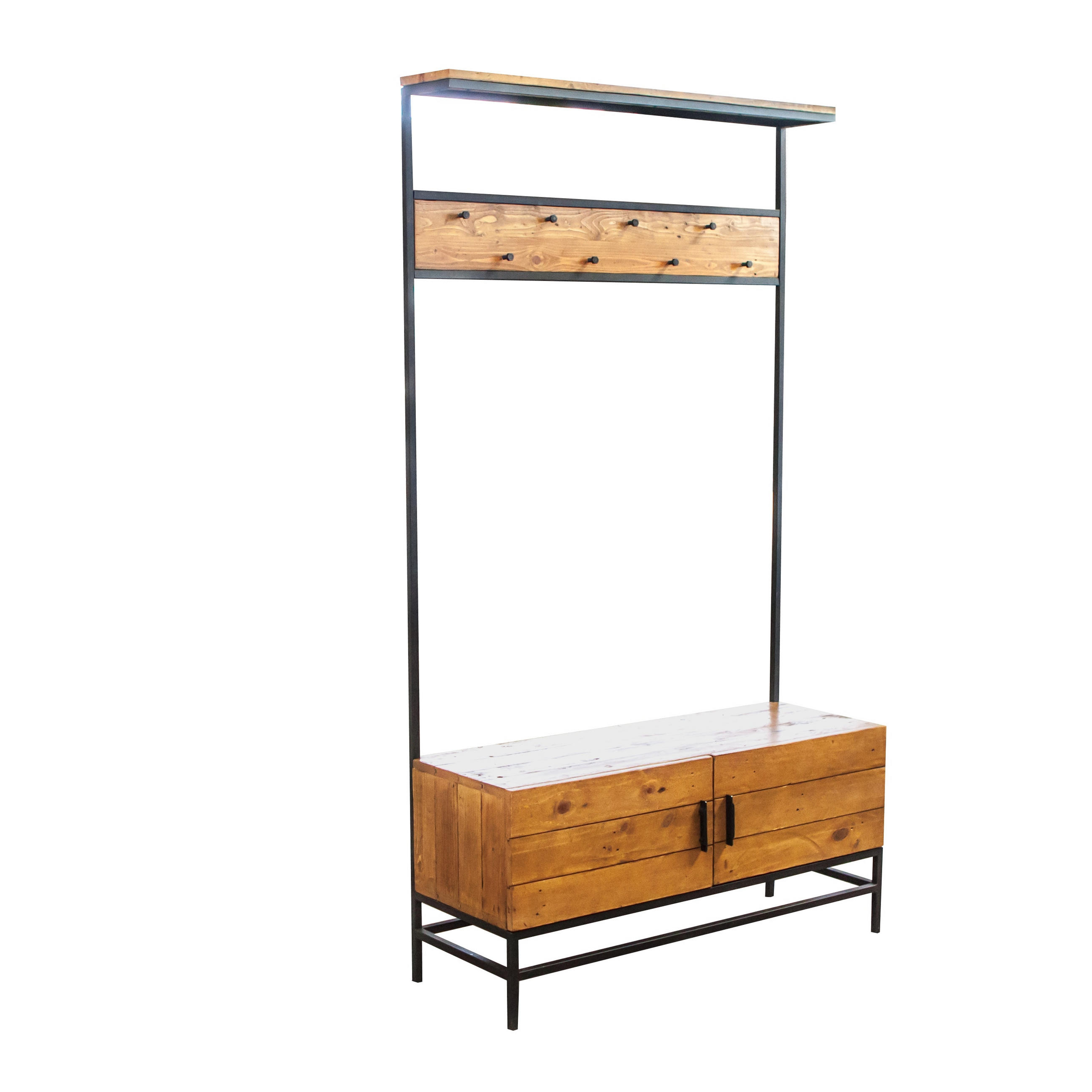 GARDEROBE  in 110/200/40 cm  - Pinienfarben, Trend, Holz/Metall (110/200/40cm) - Ambia Home