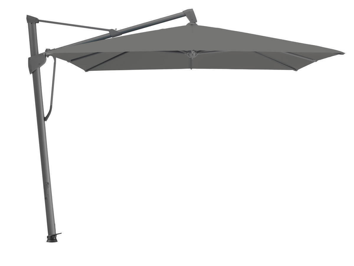 AMPELSCHIRM 400x300 cm  - Dunkelgrau/Anthrazit, Basics, Textil/Metall (400/300cm) - Glatz