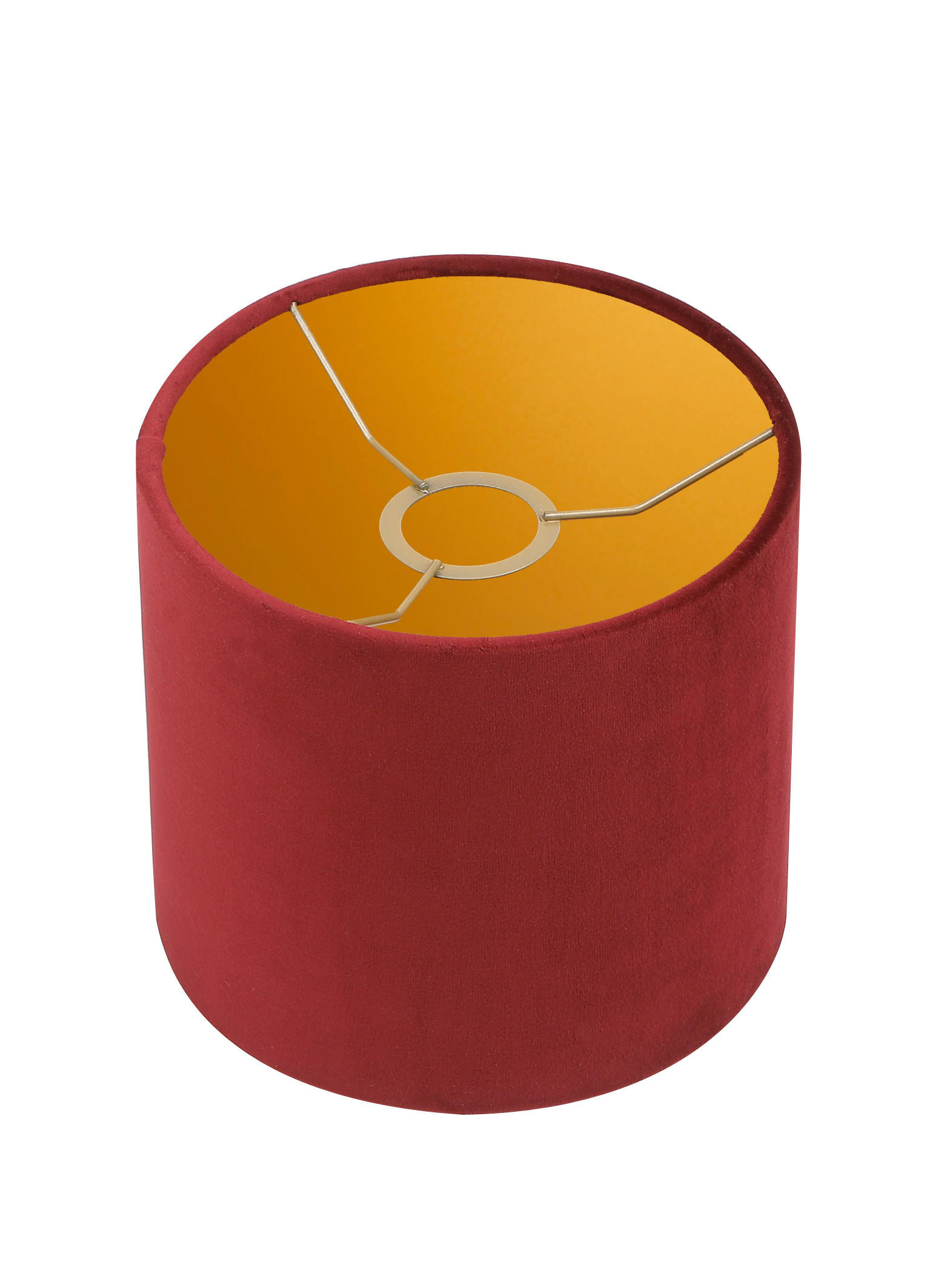 LEUCHTENSCHIRM Velour 20/18 cm  - Rot, Basics, Textil/Metall (20/18cm)