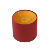 LEUCHTENSCHIRM Velour 20/18 cm  - Rot, Basics, Textil/Metall (20/18cm)
