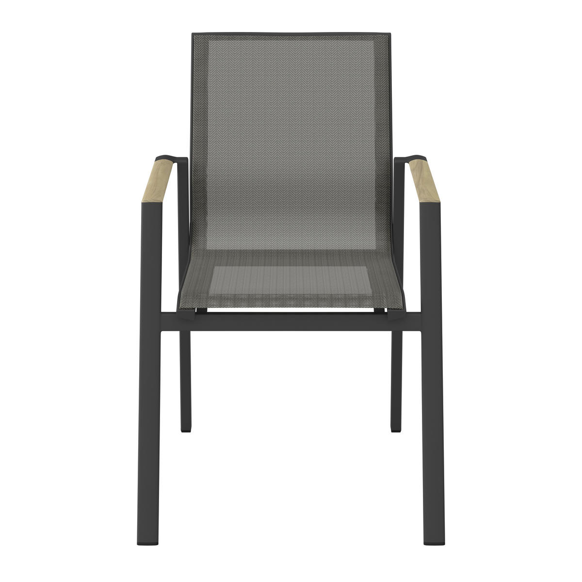 STOHOVATELNÉ KŘESLO, dřevo, kov, textil - barvy teak/antracitová, Design, kov/dřevo (57,5/88/67cm) - Amatio