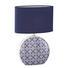 TISCHLEUCHTE - Blau/Weiß, LIFESTYLE, Keramik/Textil (30/44/15cm) TISCHLEUCHTE - Blau/Weiß, LIFESTYLE, Keramik/Textil (30/44/15cm)