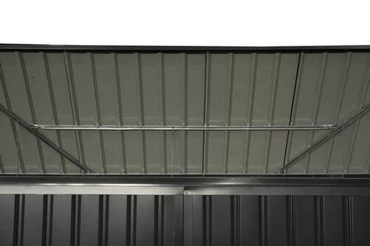 MÜLLTONNENBOX - Dunkelgrau, Basics, Metall (172/131/100cm) - Ambia Garden