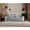 SCHLAFSOFA in Cord, Feincord Hellgrau  - Hellgrau/Schwarz, KONVENTIONELL, Kunststoff/Textil (240/83/116cm) - Carryhome