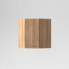 SAROK FALISZEKRÉNY - tölgyfa, Basics, fa/fém (60x60/72/33cm) - Carryhome