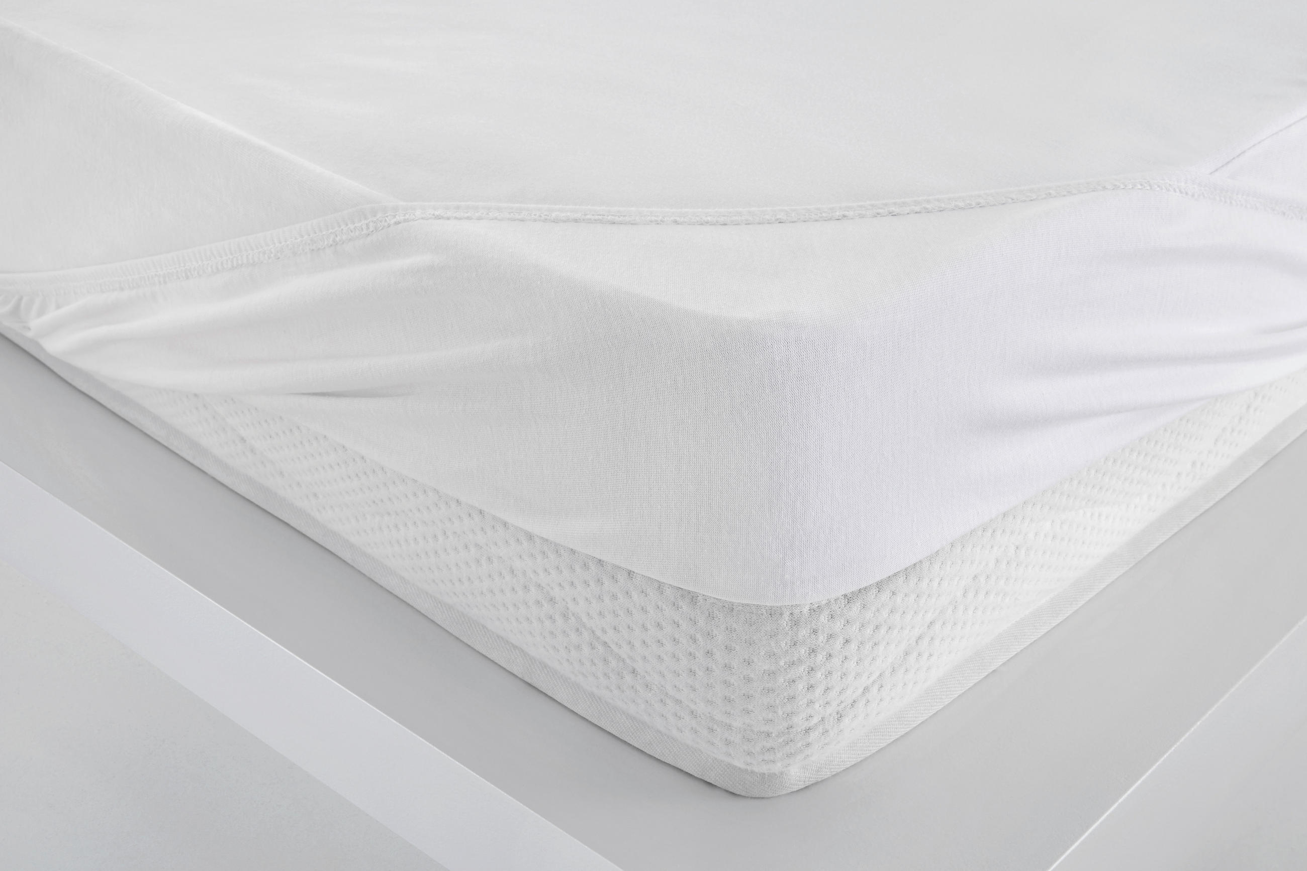 SPANNLEINTUCH 200/200 cm Jersey  - Weiß, Basics, Textil (200/200cm)