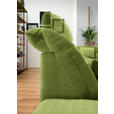 WOHNLANDSCHAFT in Mikrofaser Grün  - Chromfarben/Grün, Design, Kunststoff/Textil (204/350/211cm) - Xora