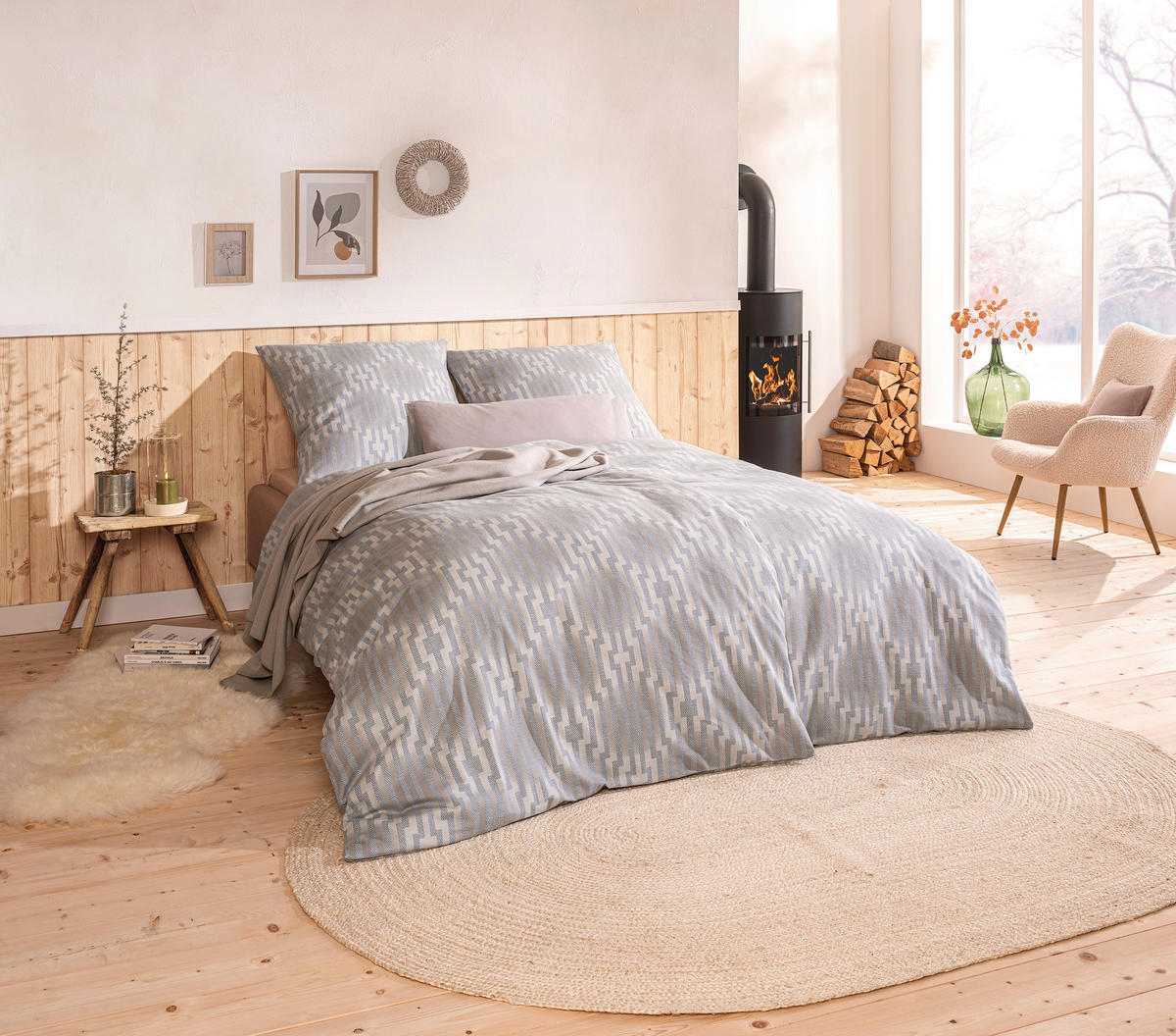 BETTWÄSCHE ATELIER Flanell 135/200 cm  - Braun, Design, Textil (135/200cm) - Estella