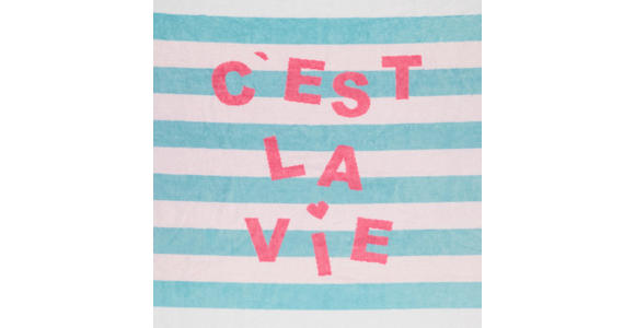 STRANDTUCH Blau, Creme 90/180 cm  - Blau/Creme, Trend, Textil (90/180cm) - Esposa