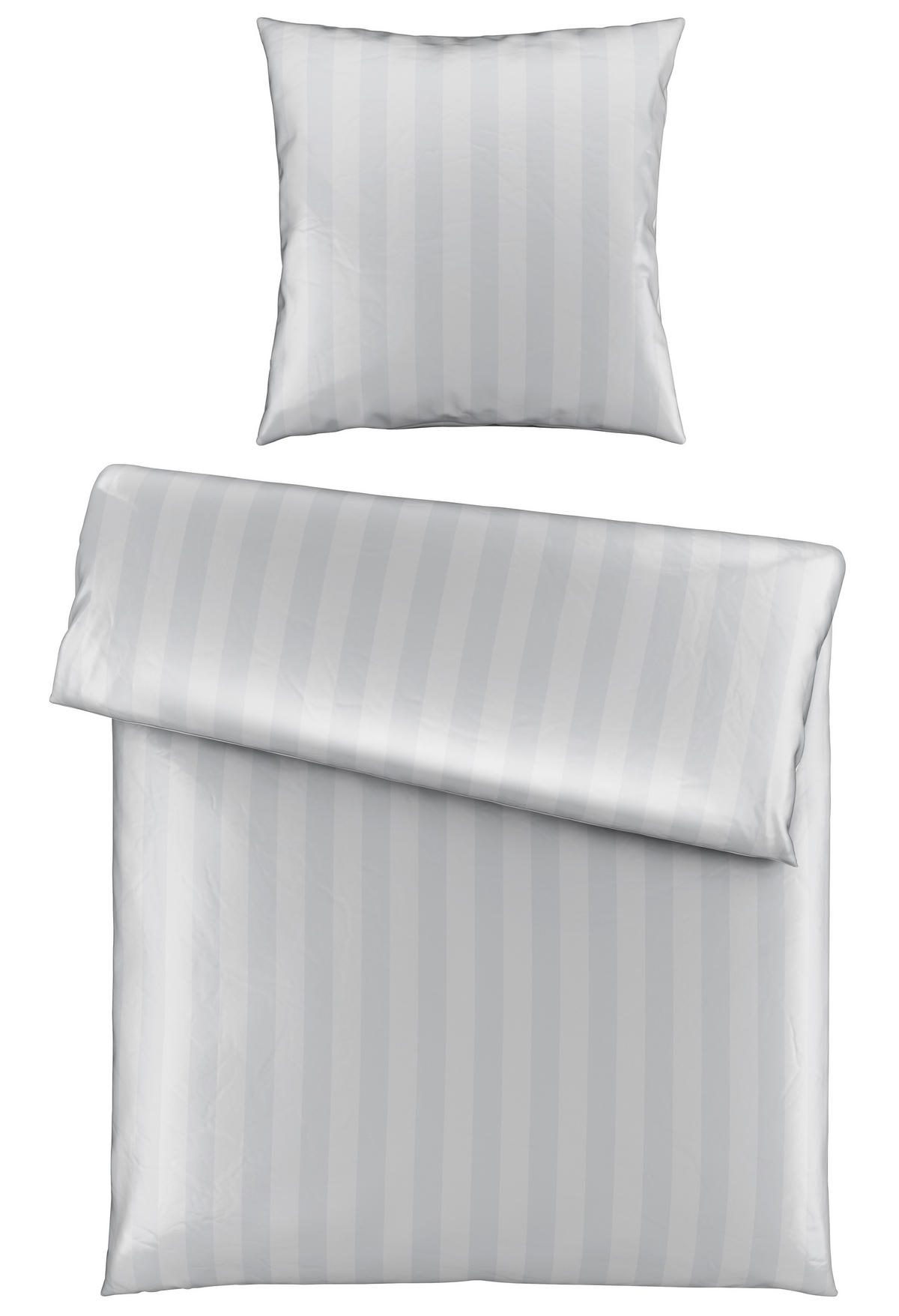 BETTWÄSCHE Satin 135/200 cm  - Silberfarben, Textil (135/200cm) - Dieter Knoll