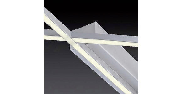 LED-DECKENLEUCHTE 102/91/5,7 cm   - Nickelfarben, Design, Metall (102/91/5,7cm) - Ambiente