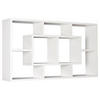 NÁSTĚNNÝ REGÁL, bílá, 85/47,5/16 cm - bílá, Konvenční, kompozitní dřevo (85/47,5/16cm) - MID.YOU