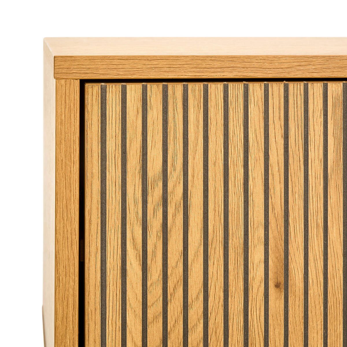 KOMMODE 80/85/40 cm  in Eichefarben  - Eichefarben/Schwarz, Design, Holzwerkstoff/Metall (80/85/40cm) - Carryhome