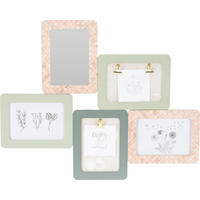 RÁM NA FOTOGRAFIE, 5 foto  x  - Basics, kompozitné drevo (38/2.5/47cm)