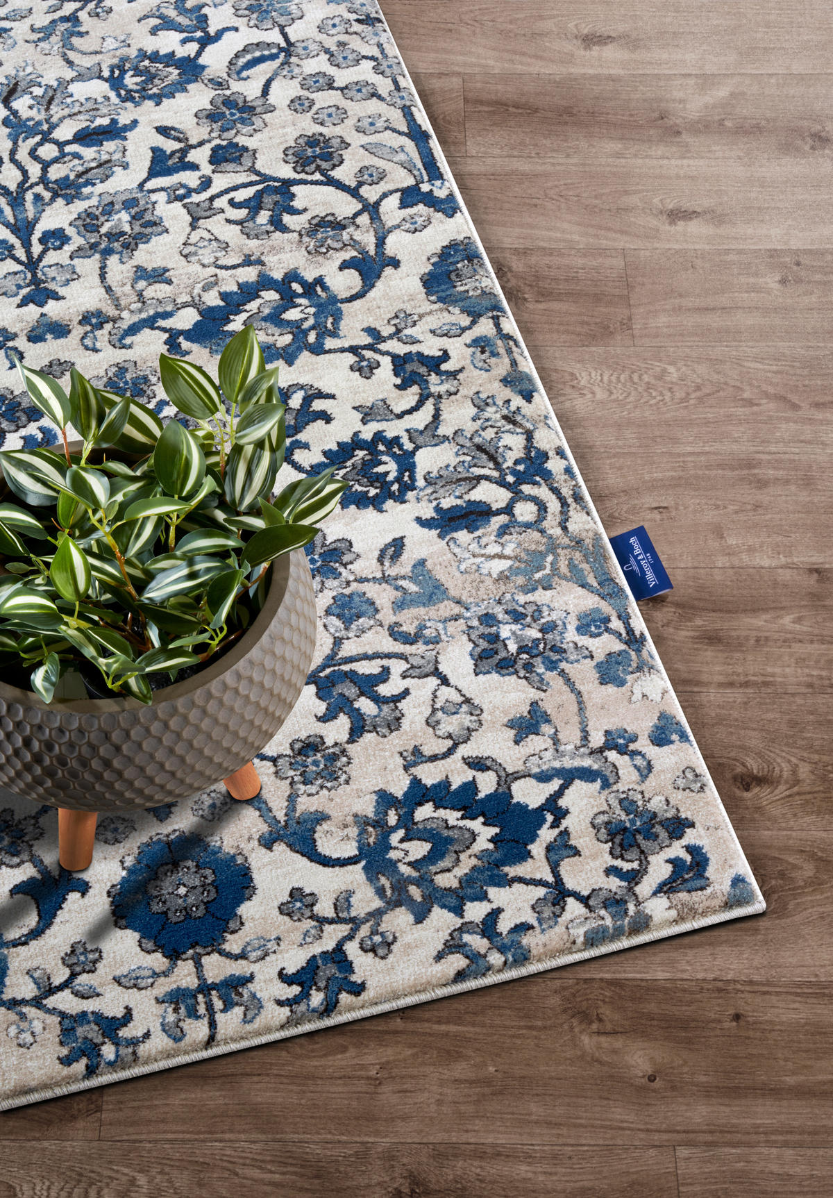LÄUFER 80/240 cm Kollektion 1869 Blau, Creme  - Blau/Creme, Design, Kunststoff/Textil (80/240cm) - Villeroy & Boch