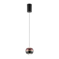LED-HÄNGELEUCHTE Easy 12,5/150 cm   - Schwarz/Kupferfarben, Design, Glas/Kunststoff (12,5/150cm) - Dieter Knoll