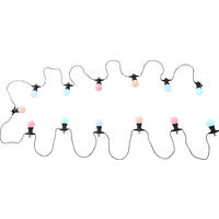 LICHTERKETTE - Opal/Schwarz, Design, Kunststoff (1250/5/11,3cm) - Globo