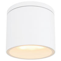 VONKAJŠIE STROPNÉ SVIETIDLO, 10,8/9,6 cm  - číra/biela, Basics, kov/sklo (10,8/9,6cm) - Globo