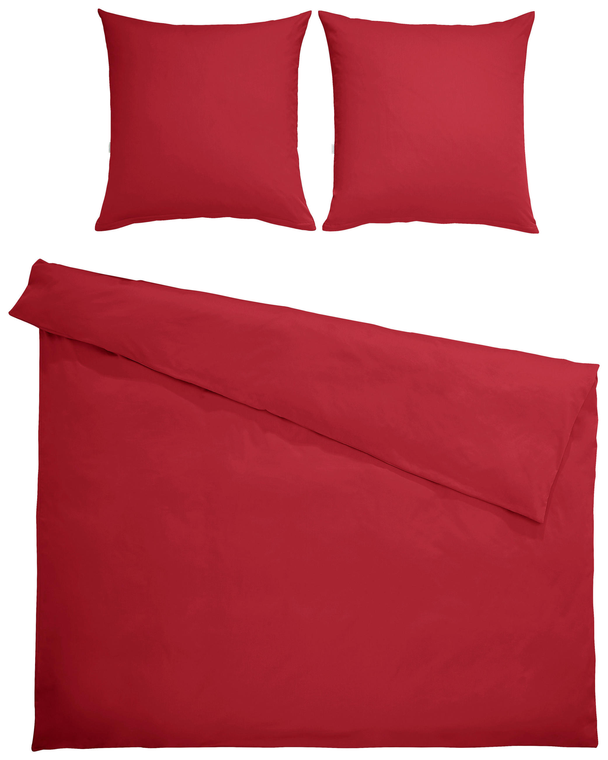 BETTWÄSCHE 200/200 cm Satin  - Bordeaux, KONVENTIONELL, Textil (200/200cm) - Bio:Vio