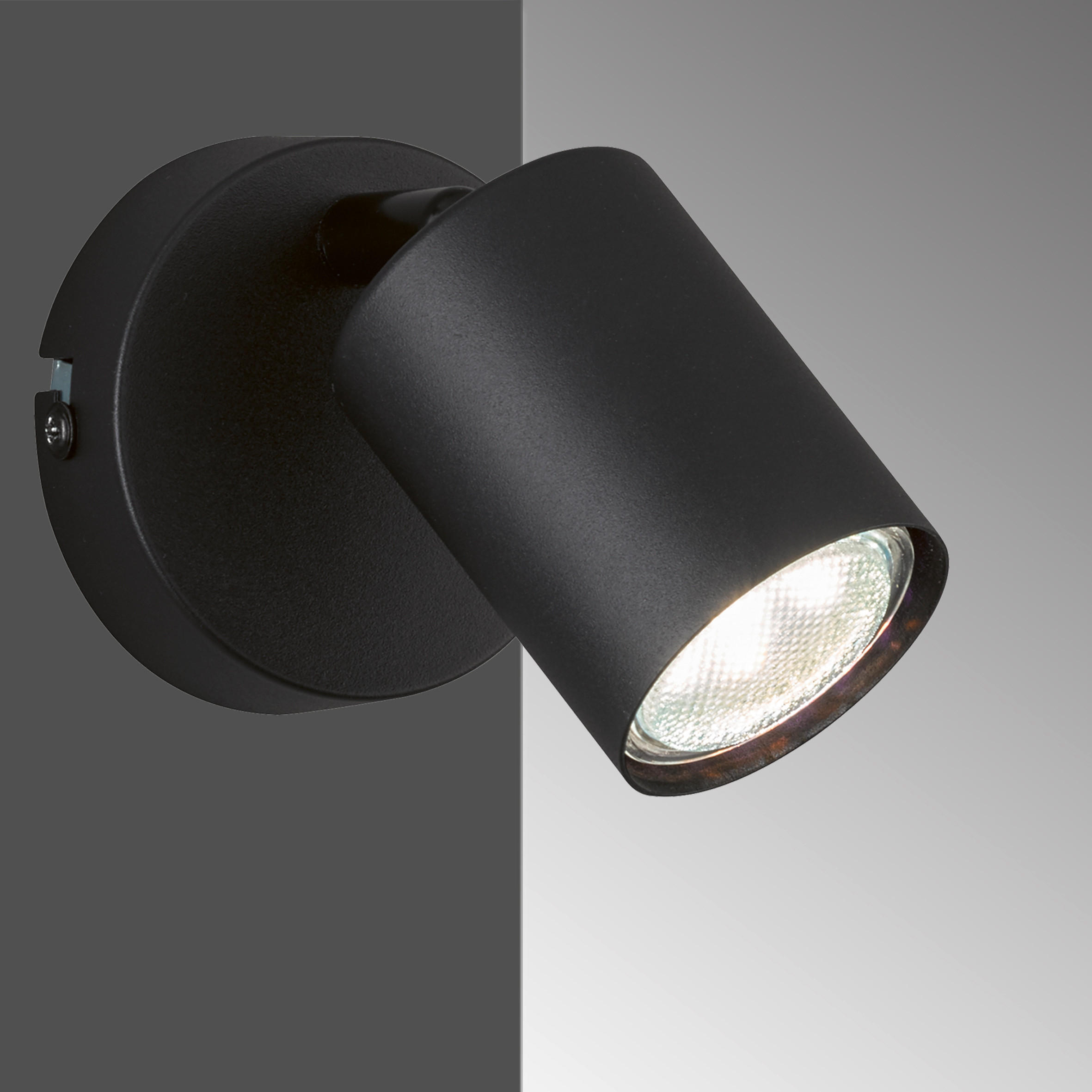 WANDSTRAHLER Vano 8/11/10 cm   - Schwarz, Design, Metall (8/11/10cm) - Fischer & Honsel