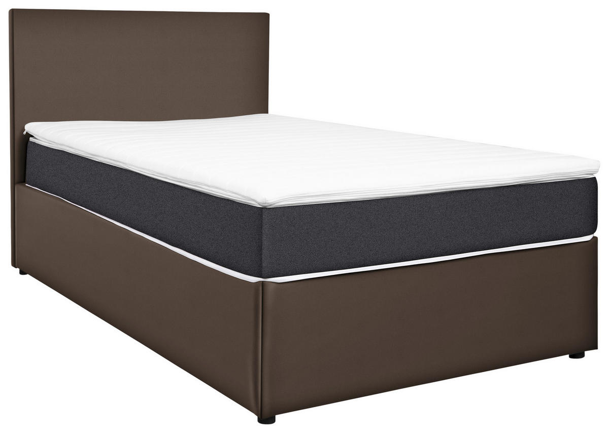 BOXBETT 140/200 cm  in Anthrazit, Grau  - Anthrazit/Grau, Konventionell, Holz/Holzwerkstoff (140/200cm) - MID.YOU