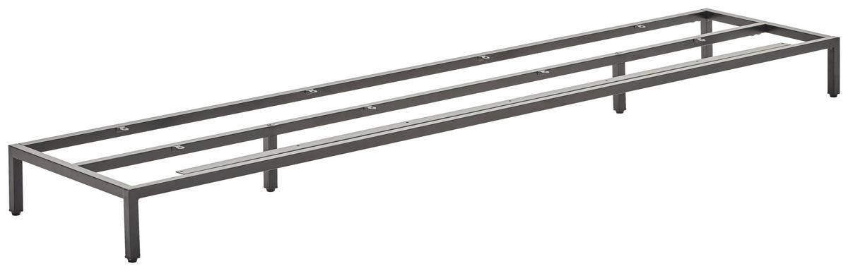 FUßGESTELL - Schwarz, Basics, Metall (180/13/40,5cm) - Novel