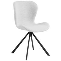 STOL vävt tyg  - svart/cremefärgad, Design, metall/textil (46,5/81/53cm)