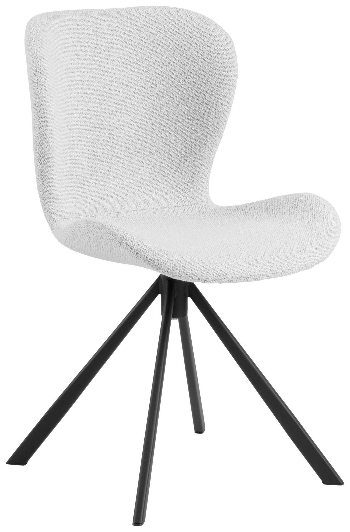 STOL vävt tyg  - svart/cremefärgad, Design, metall/textil (46,5/81/53cm)