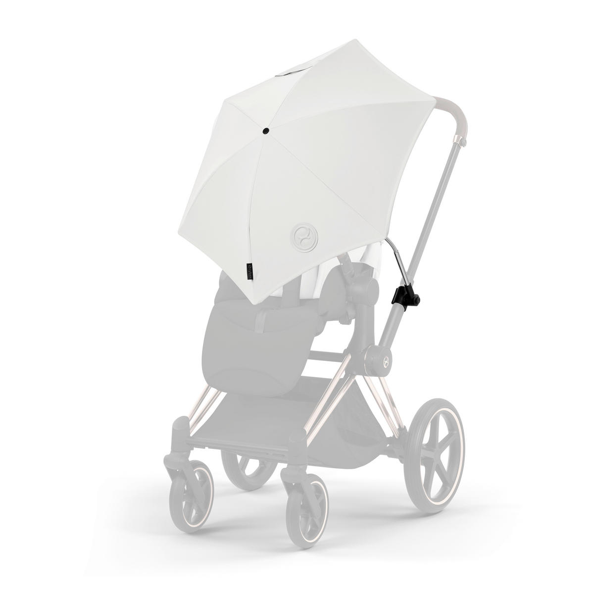 PARASOLL TILL BARNVAGN  - vit/silver, Basics, metall/textil (73,5/43,5cm) - Cybex