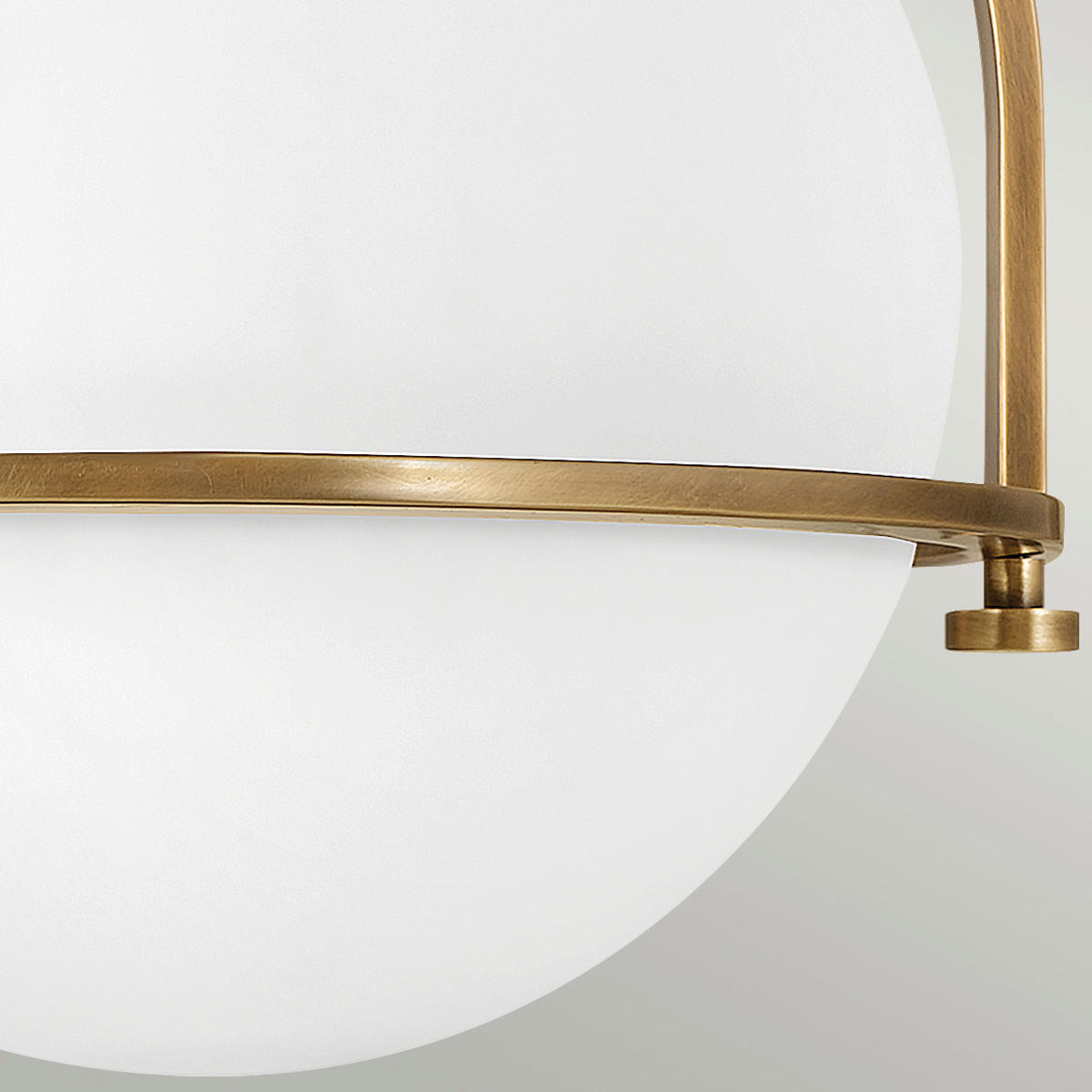 DECKENLEUCHTE Elstead Somerset 28.2/31.8 cm   - Messingfarben, Design, Glas/Metall (28.2/31.8cm) - Elstead Lighting