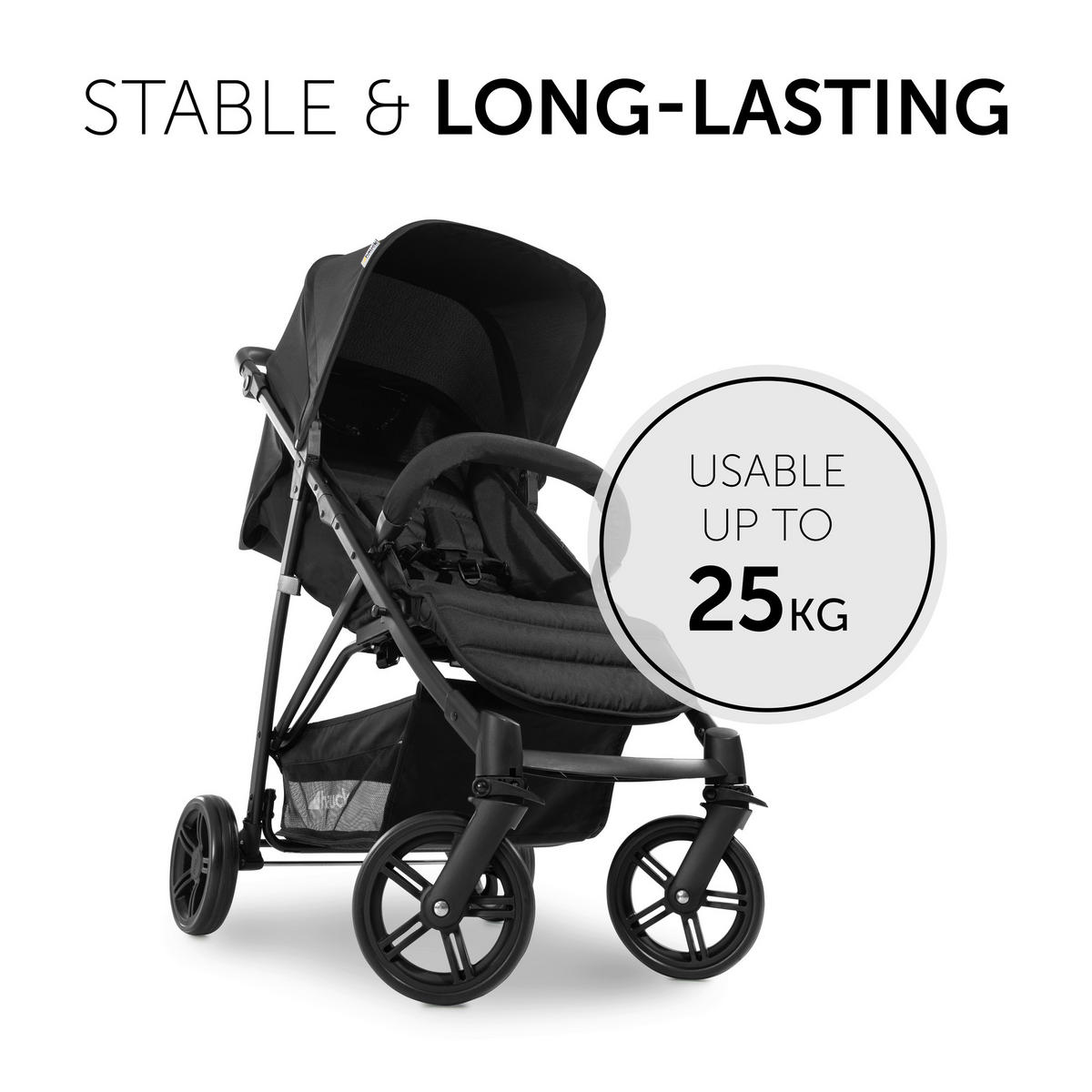 BUGGY RAPID 4  - Schwarz, Basics, Textil/Metall (54/104/92cm) - Hauck