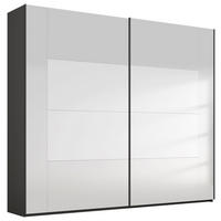 SCHWEBETÜRENSCHRANK 226/223/68 cm,  in Graphitfarben, 2 Tür(en)  - Graphitfarben, Design, Glas/Holzwerkstoff (226/223/68cm) - Xora